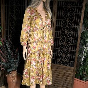 OPT CHIFFON DRESS WITH SEPARATE MATCHING SLIP S